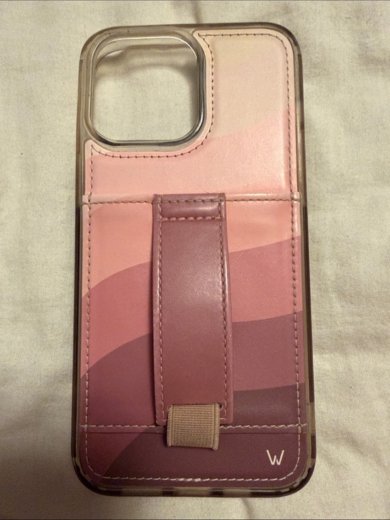 Other - WallyPhone Pink Gradient Card Holder Phone Case Iphone 14 pro max